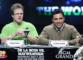 Freddie Roach and Oscar De La Hoya