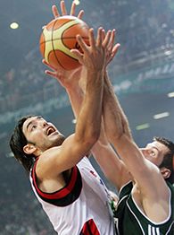 Luis Scola and Sani Becirovic