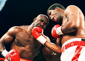 Riddick Bowe and Evander Holyfield