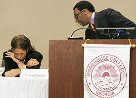 Vivian Stringer, left, and Spike Lee