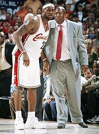 LeBron James and Mike Brown