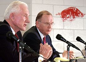 Frank Broyles and John White