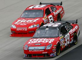 Carl Edwards and Dale Earnhardt Jr.