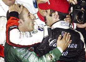 Dario Franchitti (right)