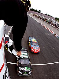 Jeff Gordon and Denny Hamlin