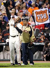 Barry Bonds and Willie Mays