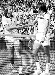 John McEnroe, left, and Jimmy Connors