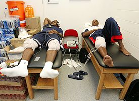 LeBron James and Kobe Bryant