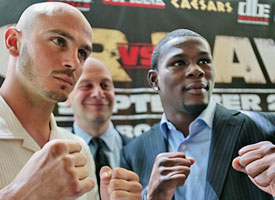 Kelly Pavlik and Jermain Taylor