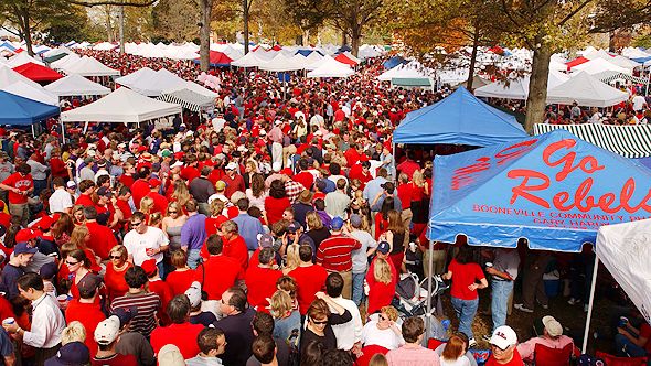College football tailgate