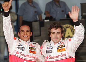 Lewis Hamilton and Fernando Alonso