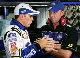 Jimmie Johnson and Chad Knaus