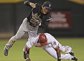 Kaz Matsui and Justin Upton