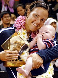 Lindsay Davenport & Jagger Jonathan Leach