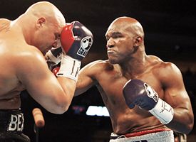 Evander Holyfield and Jeremy Bates