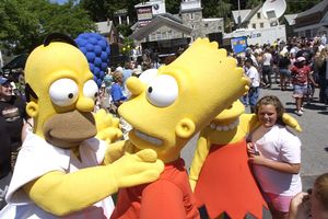 Homer and Bart Simpson