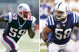 Rosevelt Colvin and Gary Brackett