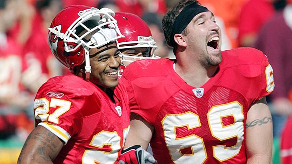 Larry Johnson and Jared Allen