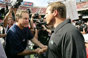 Bill Belichick and Eric Mangini