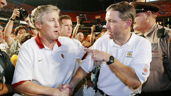 Pete Carroll and Kirk Ferentz