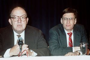 Bud Selig and Fay Vincent