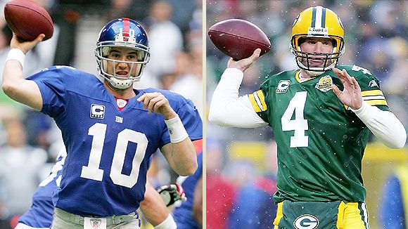 Eli Manning and Brett Favre