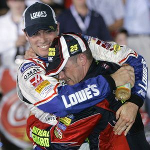 Casey Mears and Jimmie Johnson