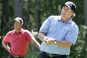 Phil Mickelson and Tiger Woods