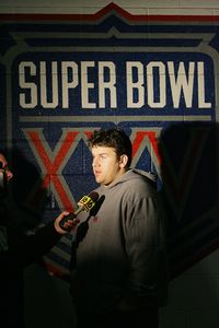 Chris Snee and Super Bowl insignia