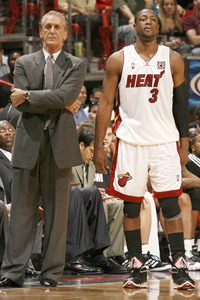 Pat Riley and Dwyane Wade