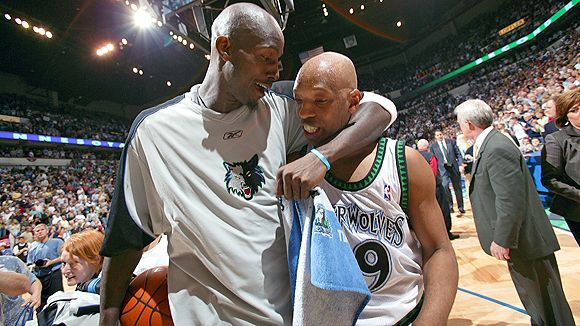 Kevin Garnett and Sam Cassell