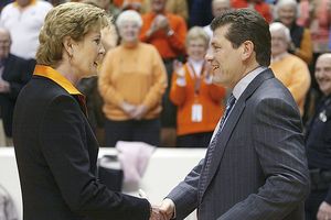 Pat Summitt and Geno Auriemma
