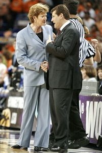 Pat Summitt and Geno Auriemma