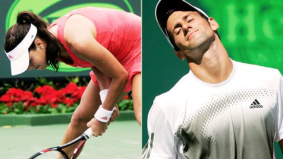 Ana Ivanovic and Novak Djokovic