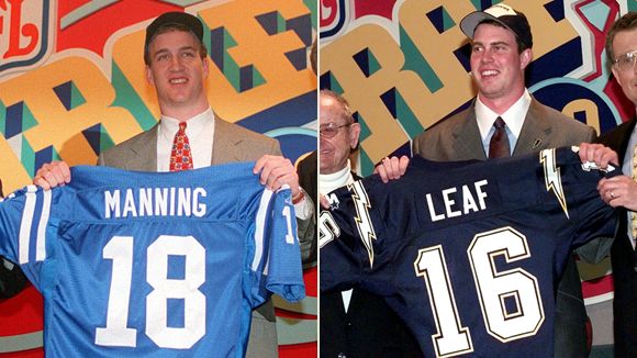  they were taken 1-2 in the 1998 draft, Peyton Manning and RYAN LEAF ...