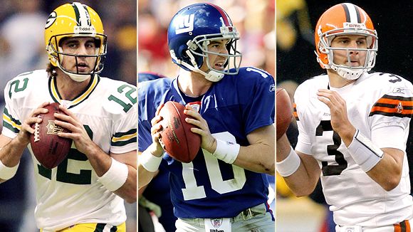 The seasons of the Packers, Giants and Browns likely hinge on the performances of quarterbacks Aaron Rodgers, Eli Manning and Derek Anderson.