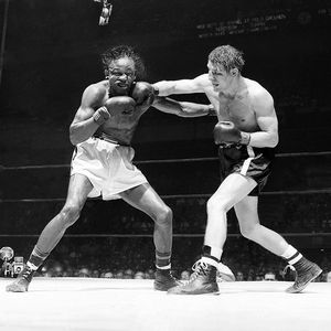 Kid Gavilan and Billy Graham