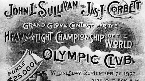 John L. Sulivan fight poster