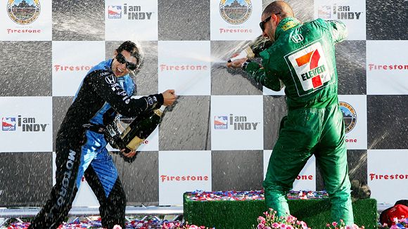 Danica Patrick and Tony Kanaan
