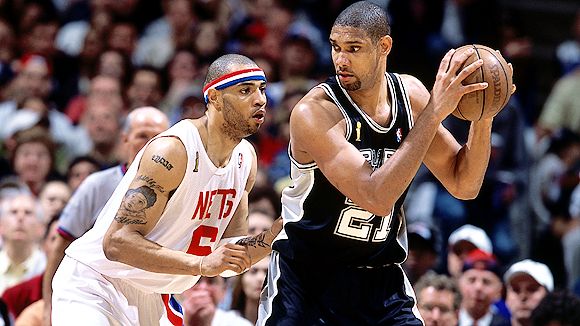 Vintage 2003 NBA Finals Tim Duncan San Antonio Spurs Jersey Medium