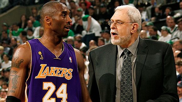 Phil Jackson and Kobe Bryant