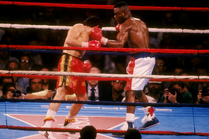 Meldrick Taylor and Julio Cesar Chavez