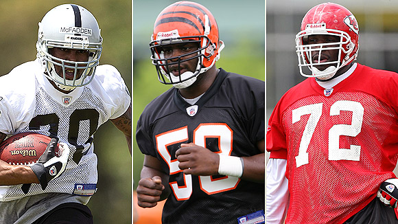 Darren McFadden, Keith Rivers and Glenn Dorsey went fourth, ninth and fifth in the draft, respectively.