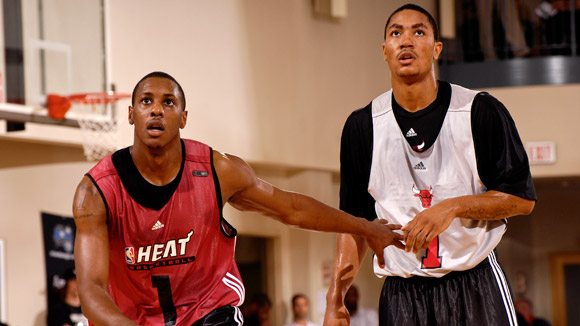 Mario Chalmers and Derrick Rose