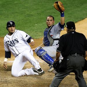 Dioner Navarro and Russell Martin