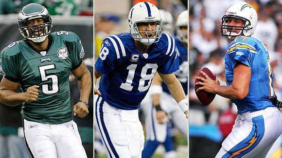 Donovan McNabb, Peyton Manning & Philip Rivers