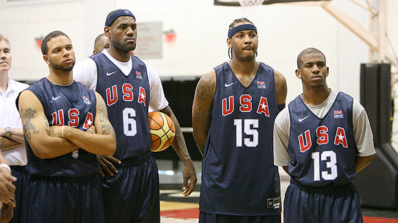 Carmelo Anthony And Lebron James. Deron Williams, LeBron James,