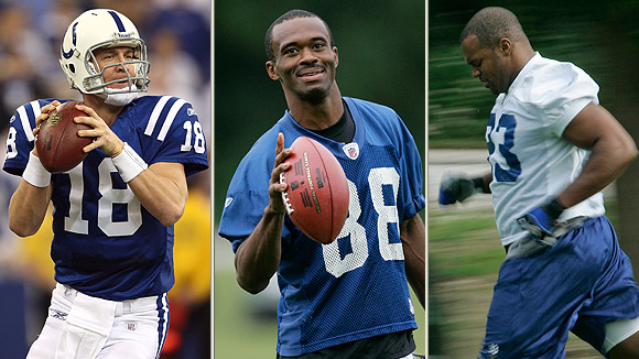 Peyton Manning, Marvin Harrison & Dwight Freeney