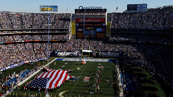 Qualcomm Stadium. 9449 Friars Road San Diego, CA 92108