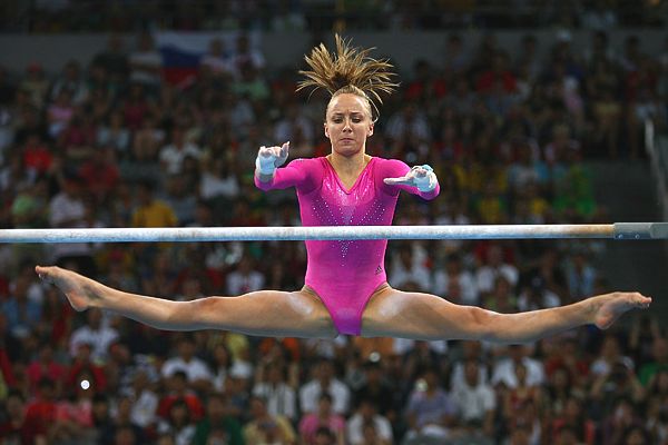 to her parents' gymnastics